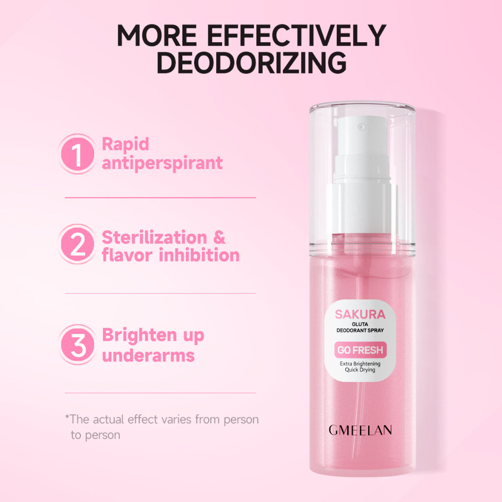 Gmeelan Sakura Gluta Deodorant Spray - benefits