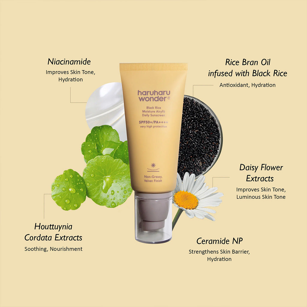 Key Ingredients - Haruharu Wonder Black Rice Moisture Airyfit Daily Sunscreen SPF50+ 50ml