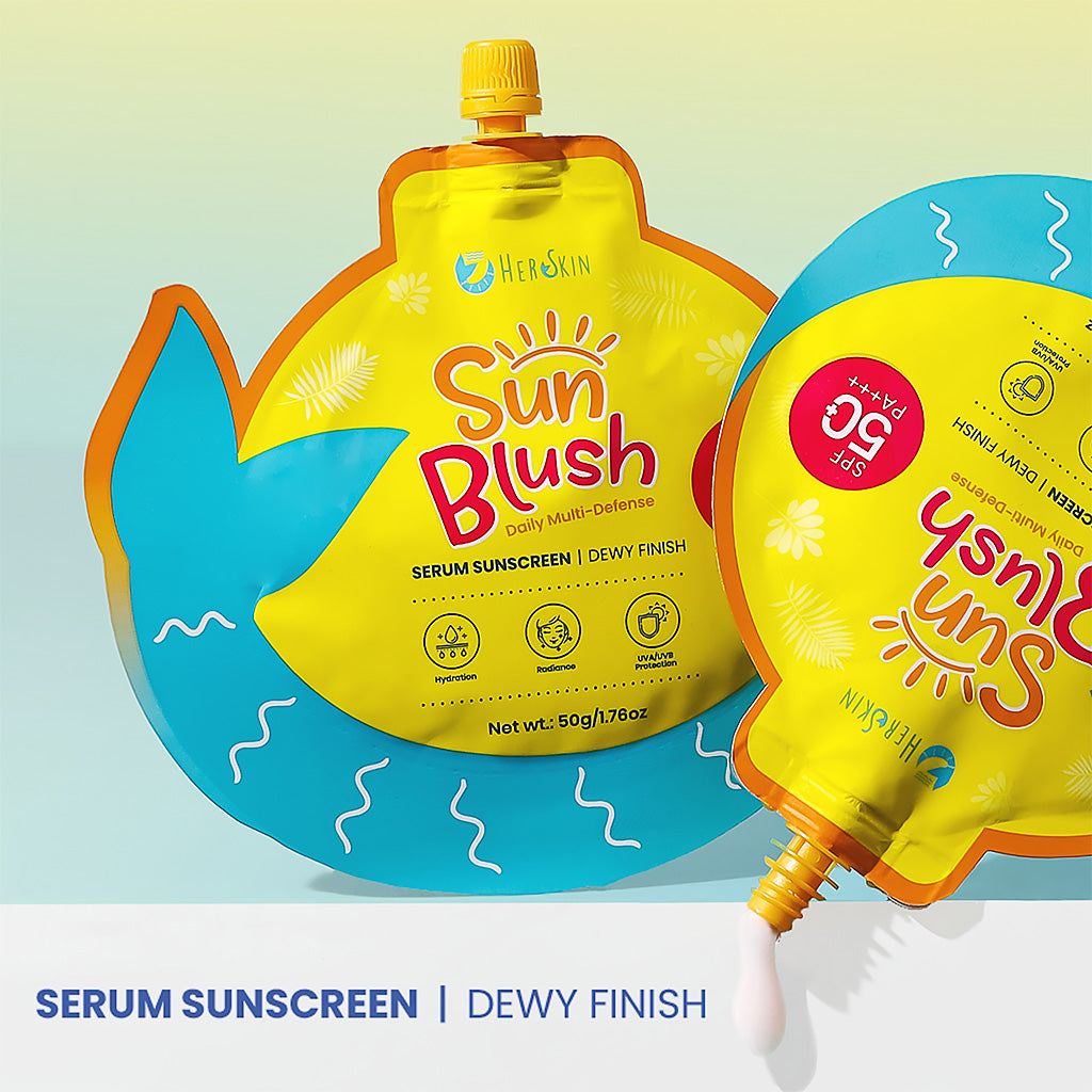 HerSkin Sun Blush Daily Multi-Defense Serum Sunscreen SPF50+ PA+++ 50g