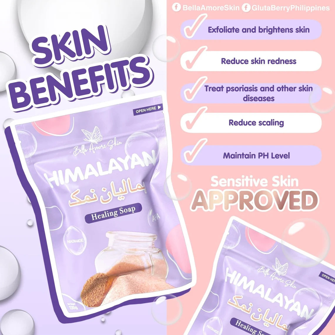Bella Amore Skin Himalayan Healing Soap - AU NZ benefits