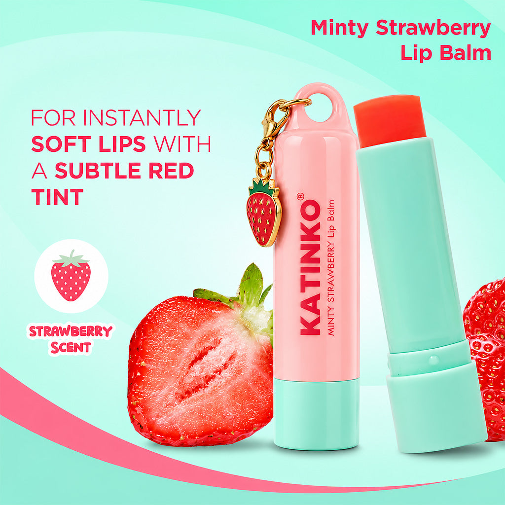 Katinko Minty Strawberry Lip Balm 3g