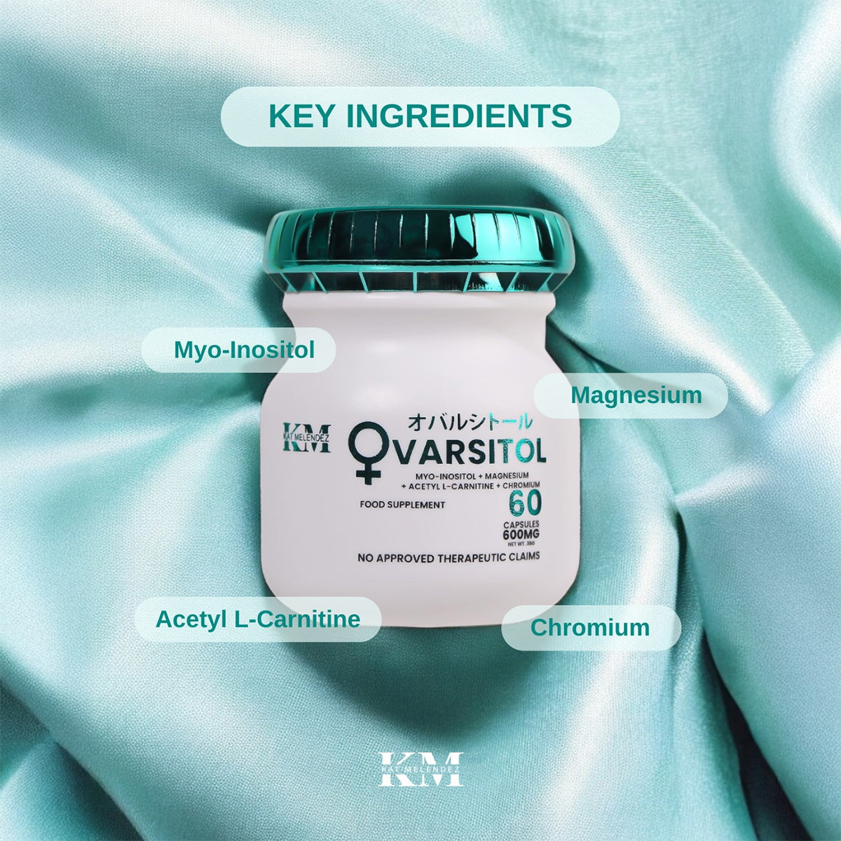 Kat Melendez Ovarsitol 600mg 60 Capsules key ingredients