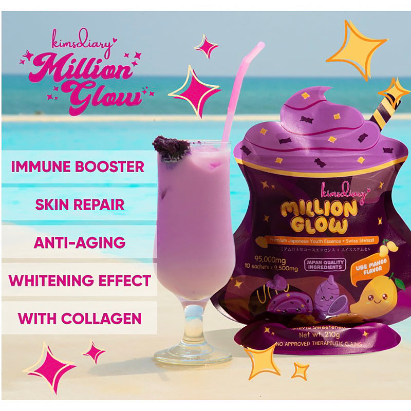 Kimsdiary Million Glow Ube Mango | Filipino Dietary Supplements