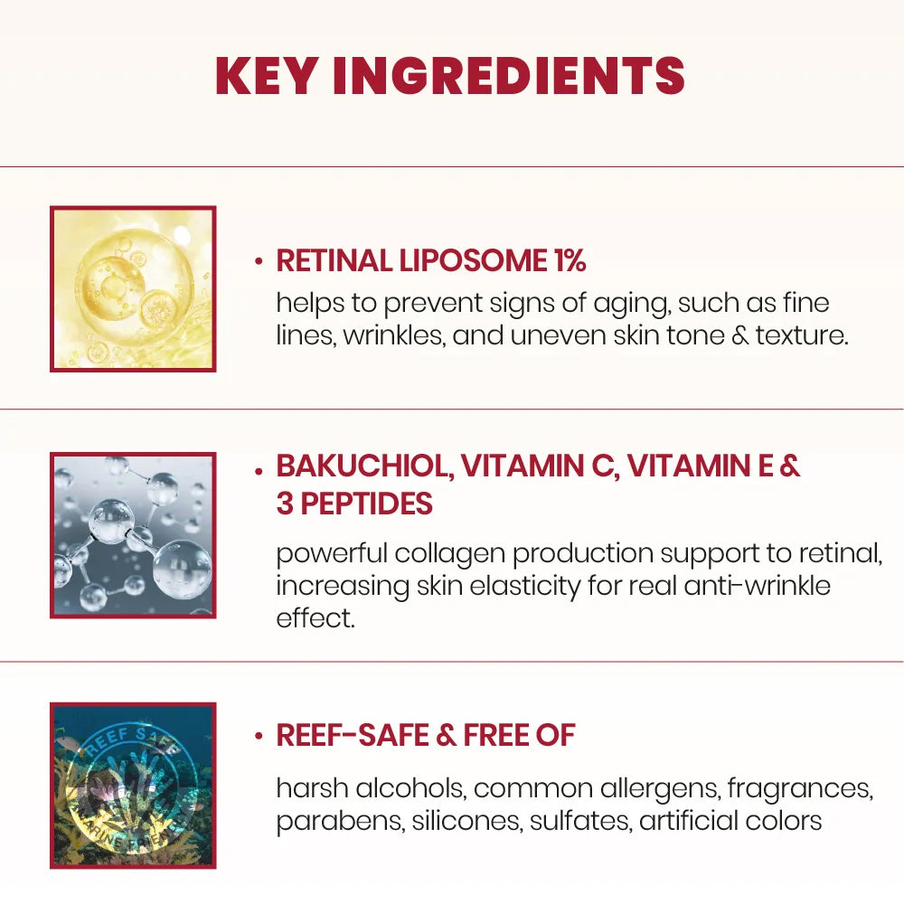 Key ingredients of K-SECRET SEOUL 1988 Cream : Retinal Liposome 1% + Fermented Rice 50ml