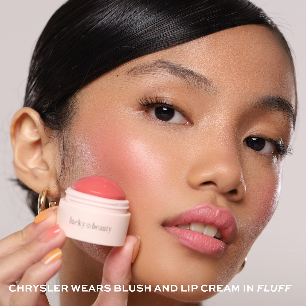 Lucky Beauty Blush & Lip Cream by Anndrew Blythe | Bini Beauty - shade: fluff