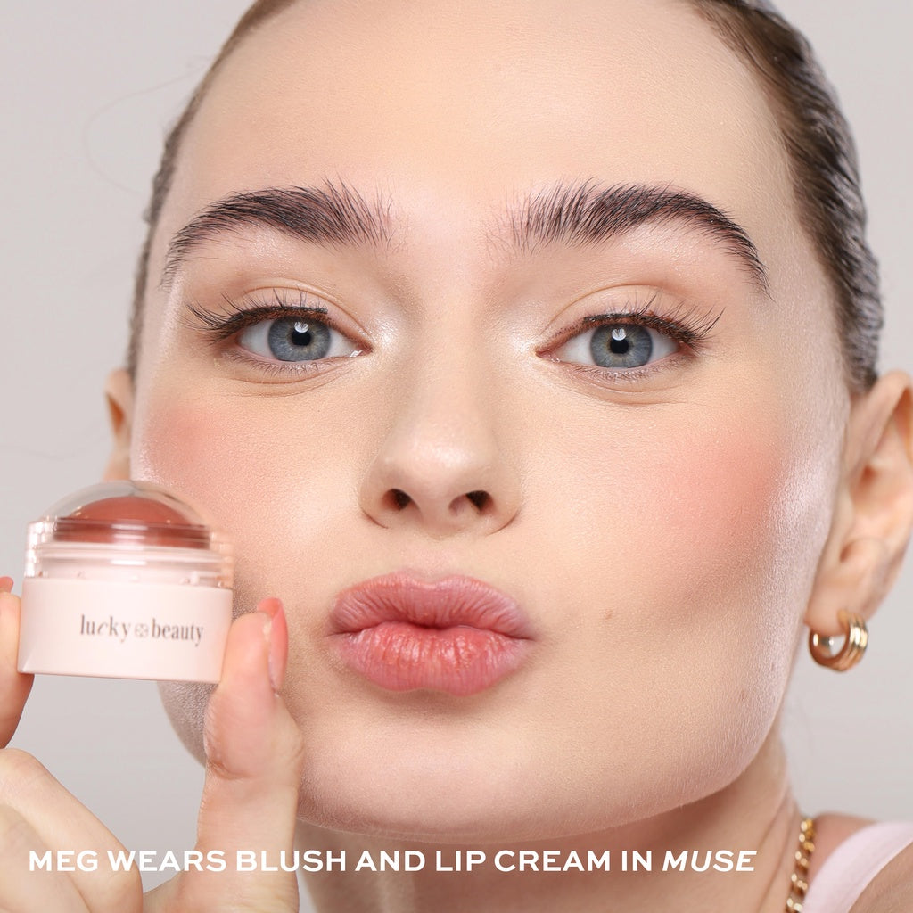 Lucky Beauty Blush & Lip Cream by Anndrew Blythe | Bini Beauty shade: muse