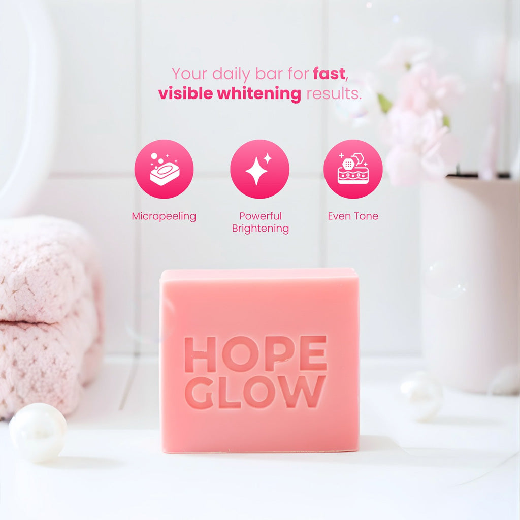 Luna Aura Hope Glow Intense White Face and Body Soap (50g x 3 Bars) - key benefits