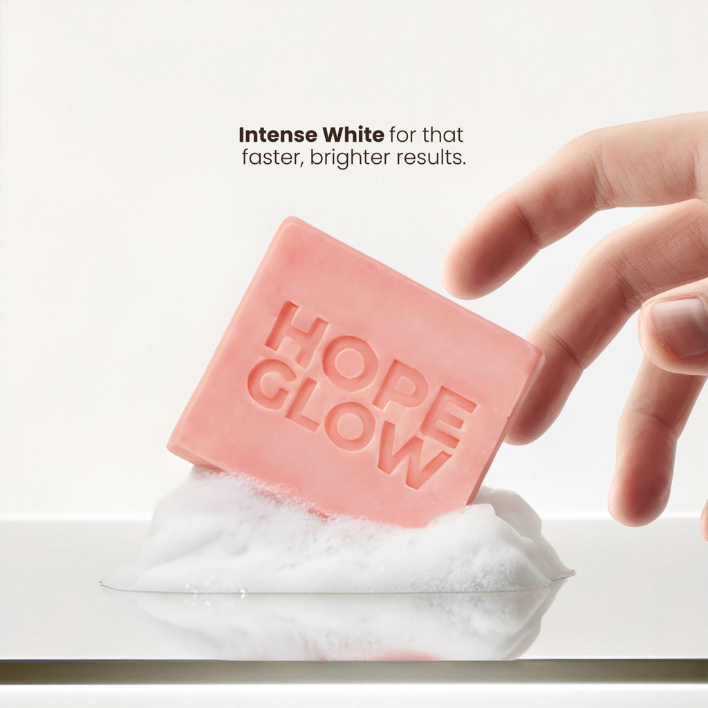 Luna Aura Hope Glow Intense White Face and Body Soap (50g x 3 Bars)