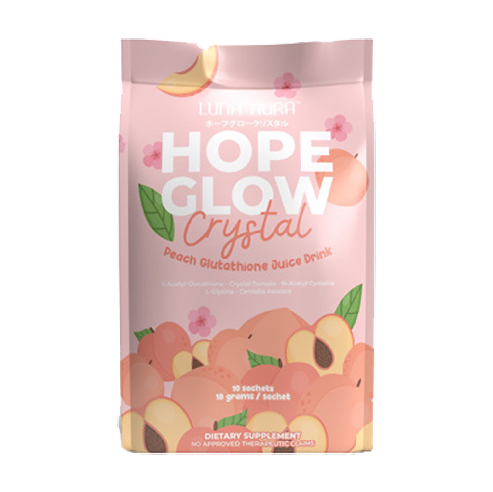 Luna Aura Hope Glow Crystal Peach Drink | Filipino Beauty Supplements NZ AU