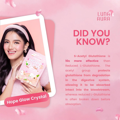 Luna Aura Hope Glow Crystal Peach Drink | Filipino Beauty Supplements NZ AU - feature