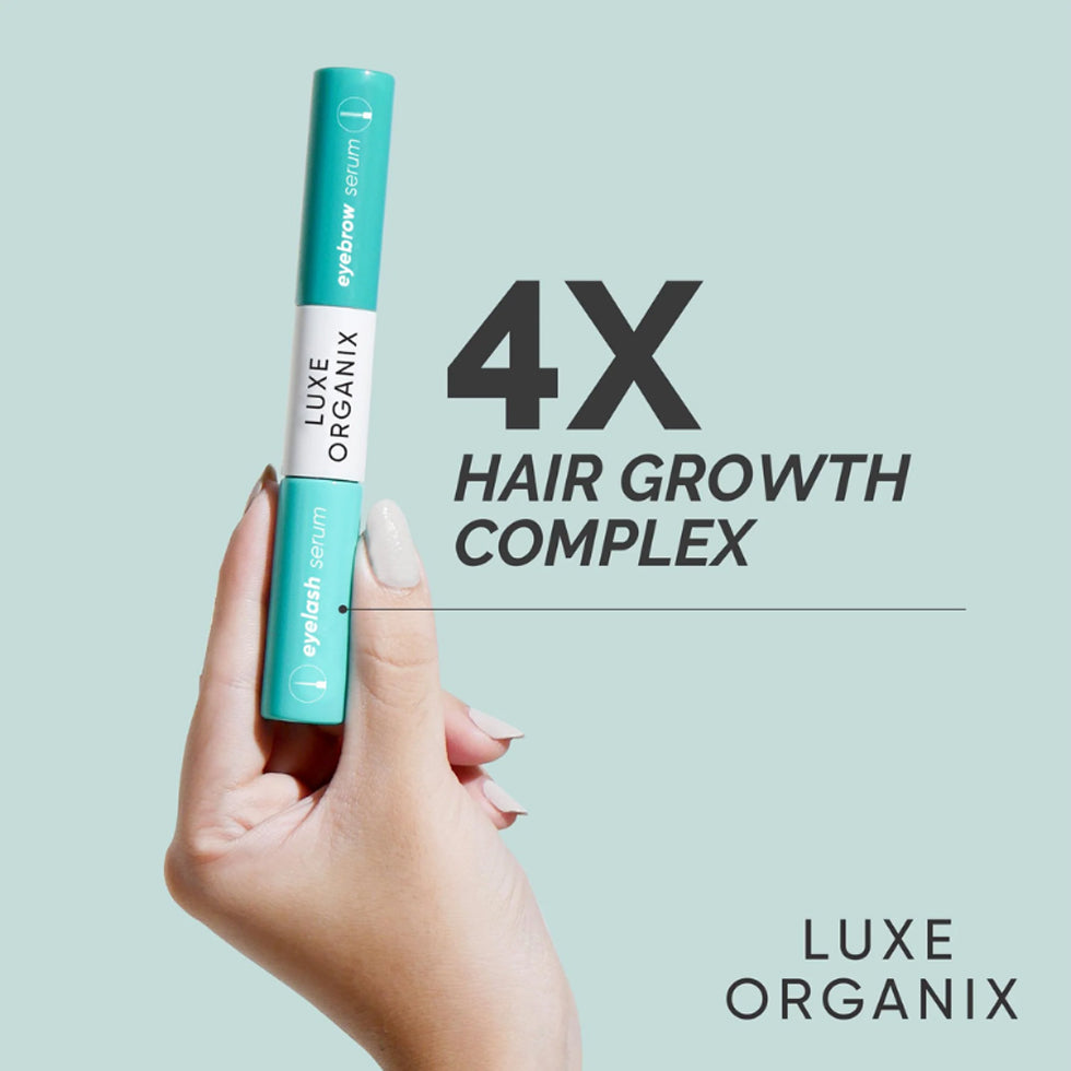 Luxe Organix Castor Oil Dual Tip Eyelash & Brow Growth Serum | Bini Beauty NZ AU