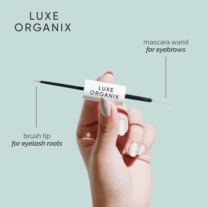 Luxe Organix Castor Oil Dual Tip Eyelash & Brow Growth Serum | Bini Beauty NZ AU