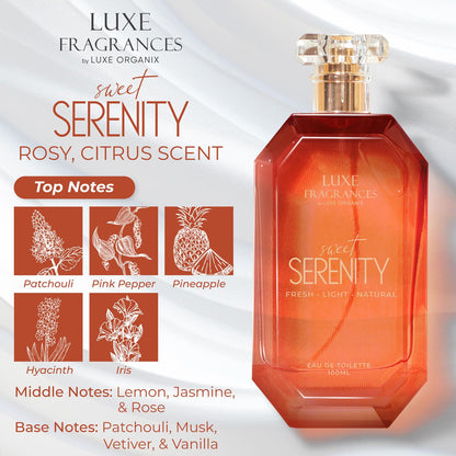 Luxe Fragrances Sweet Serenity Eau de Toilette 100ml | Luxe Organix NZ AU