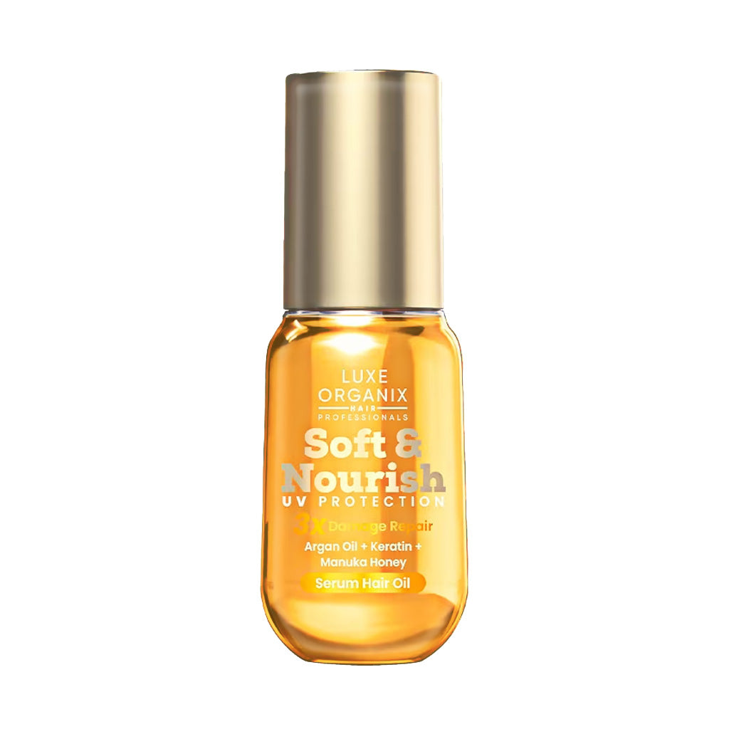 Luxe Organix Soft & Nourish UV Protection 3X Damage Repair Serum Hair Oil 60ml