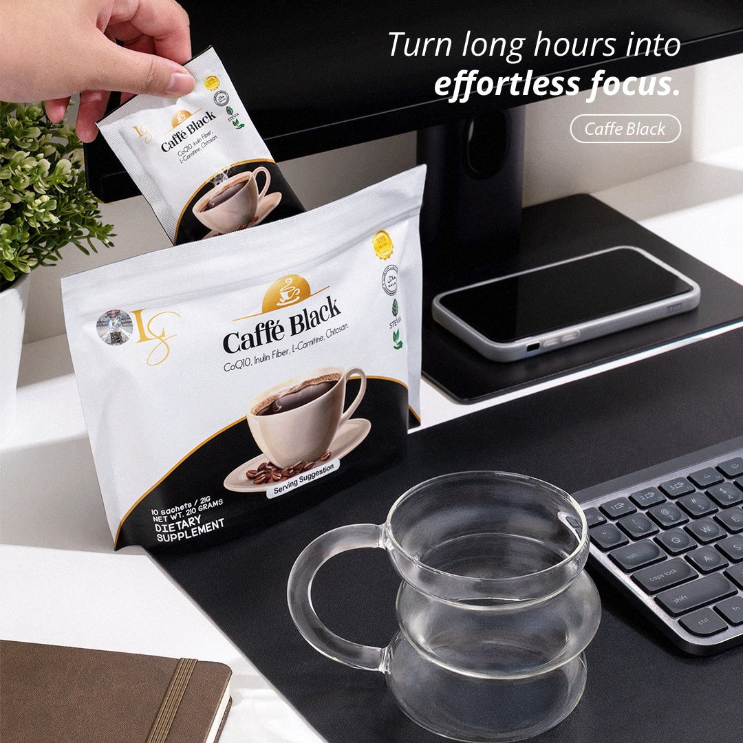 Luxe Slim Caffé Black (10 x 21g Sachets)