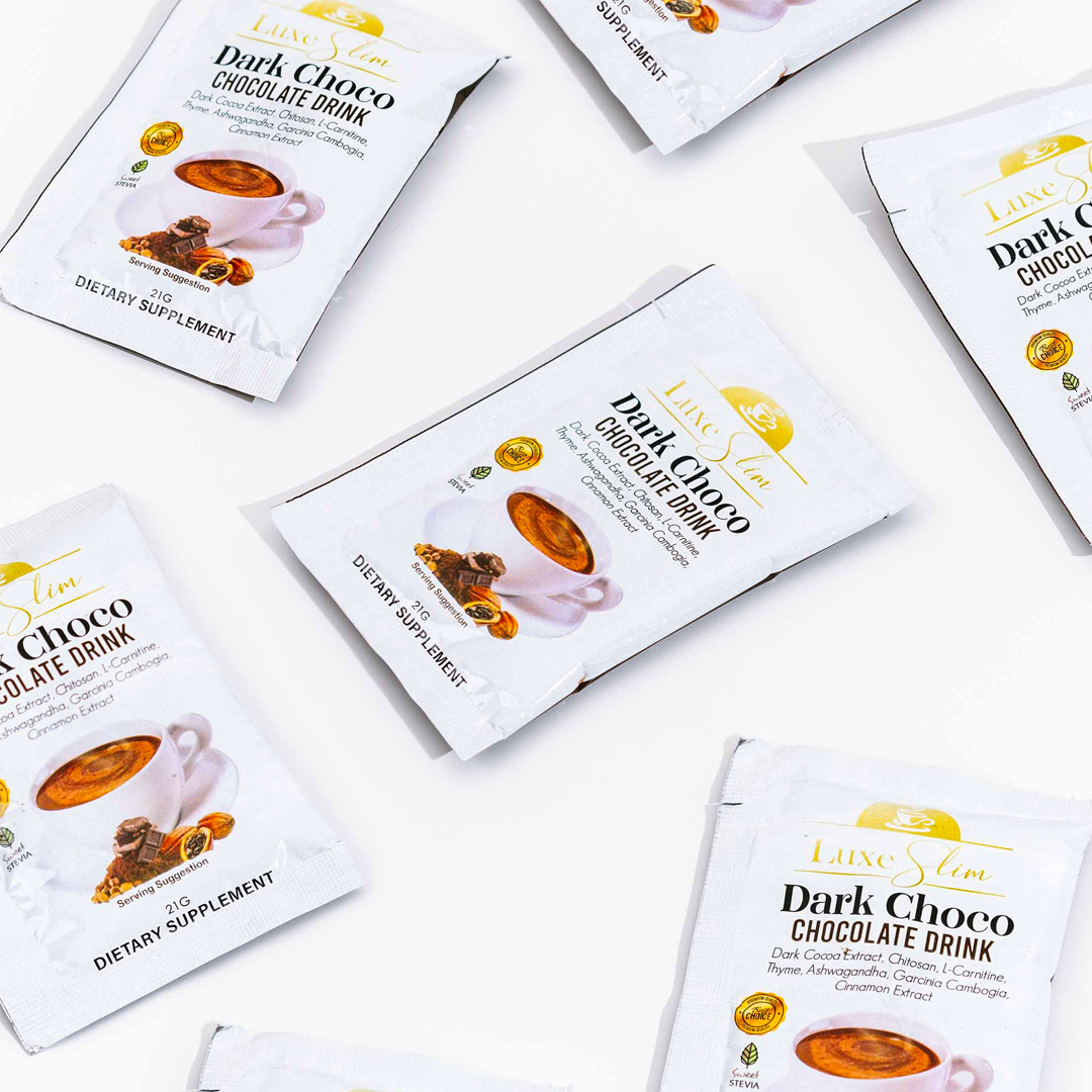 Luxe Slim Dark Choco | Filipino Dietary Supplements NZ AU - Bini Beauty - contents