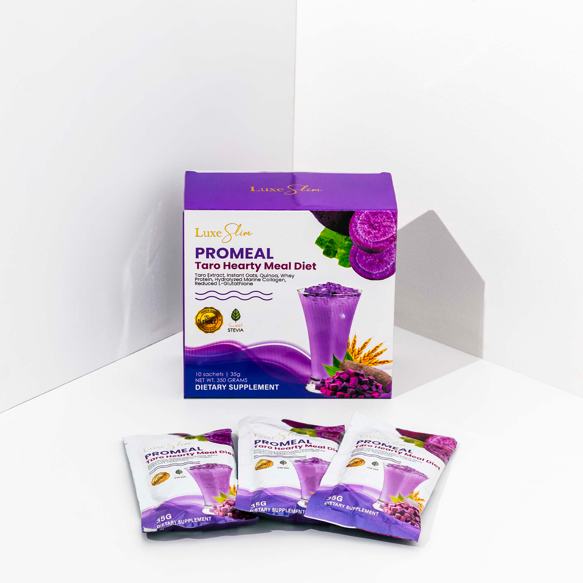 Luxe Slim Promeal Taro Hearty Meal Diet | Filipino Dietary Supplements NZ AU | Bini Beauty - feature photo