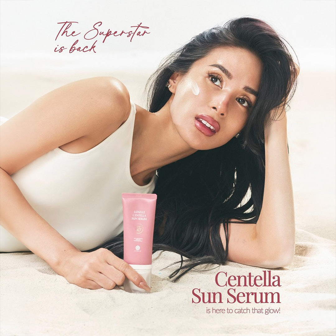 Luxelle Centella Sun Serum SPF 50+ PA++++ 50ml - Heart Evangelista