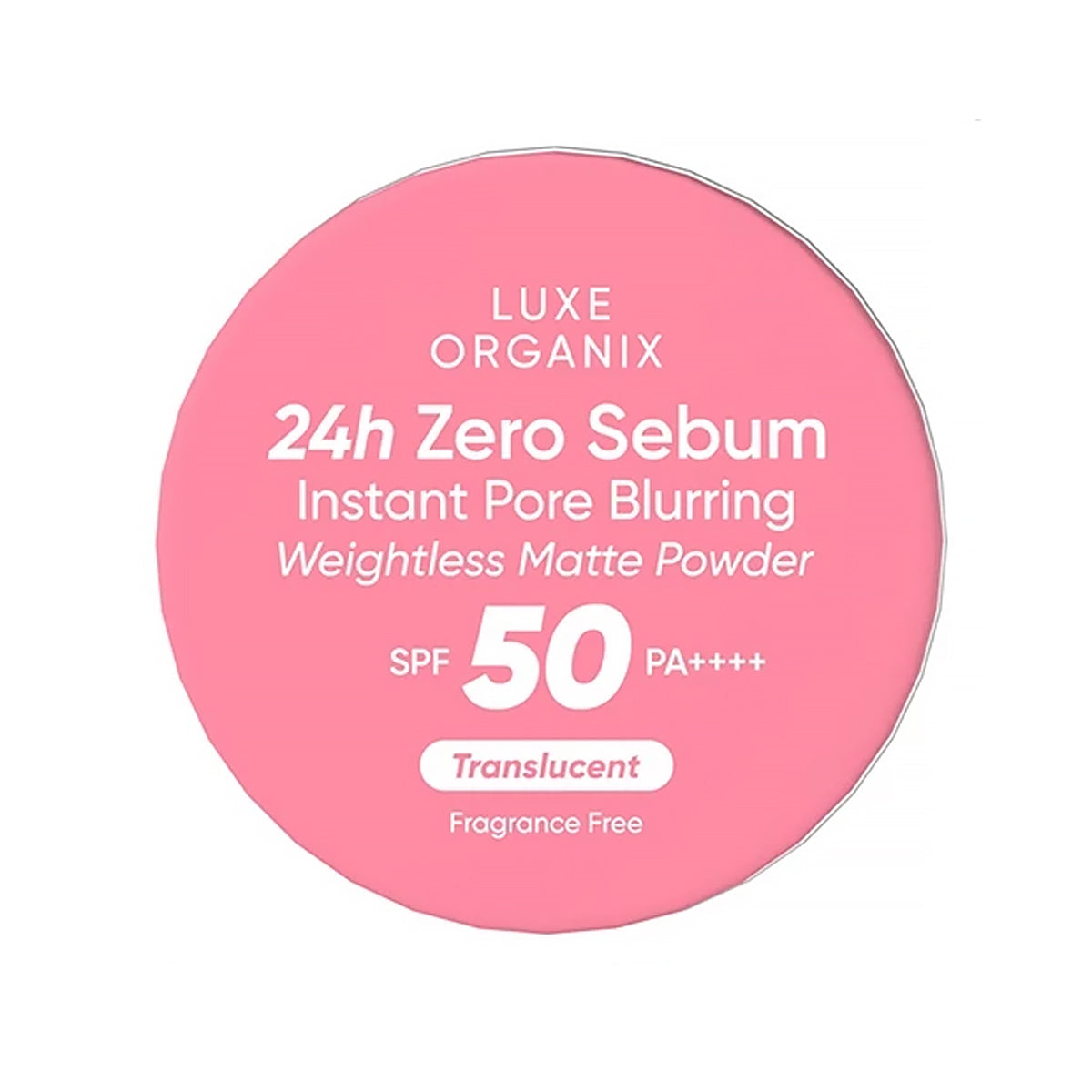 Luxe Organix 24H Zero Sebum Instant Pore Blurring Weightless Matte Powder SPF 50 PA++++ Translucent 15G | Bini Beauty AU NZ