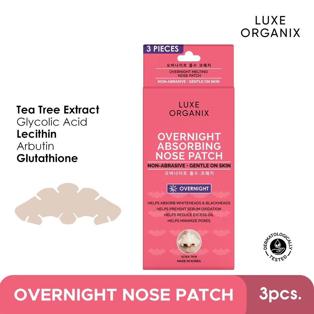 Luxe Organix Blackhead Absorbing Hydrocolloid Overnight Nose Patch 3s