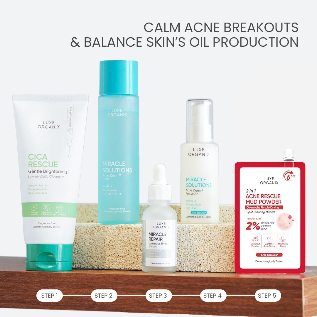 Luxe Organix Acne Balance & Rescue Bundle
