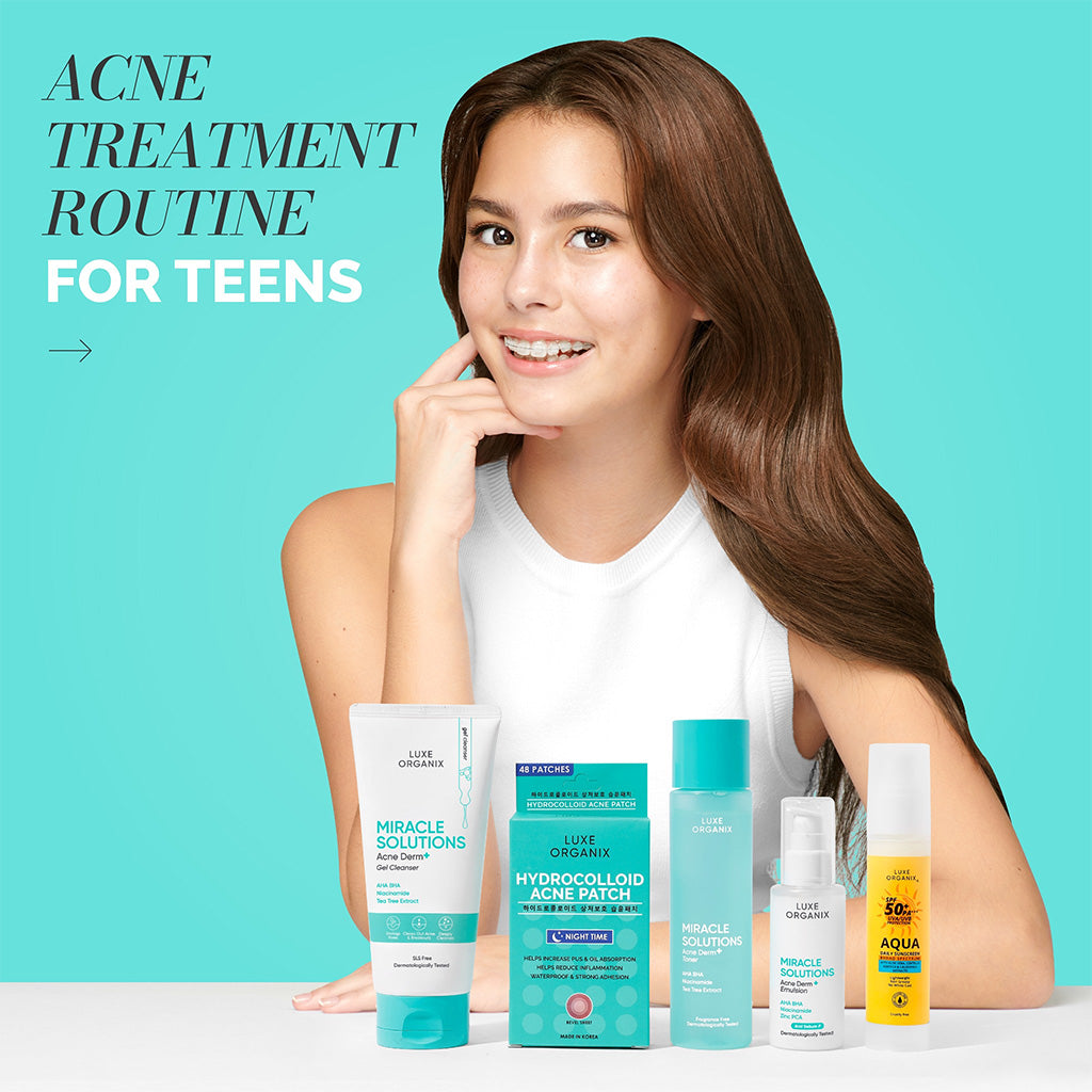 Luxe Organix Teen Blemish Care Bundle - Acne Treatment for Teens