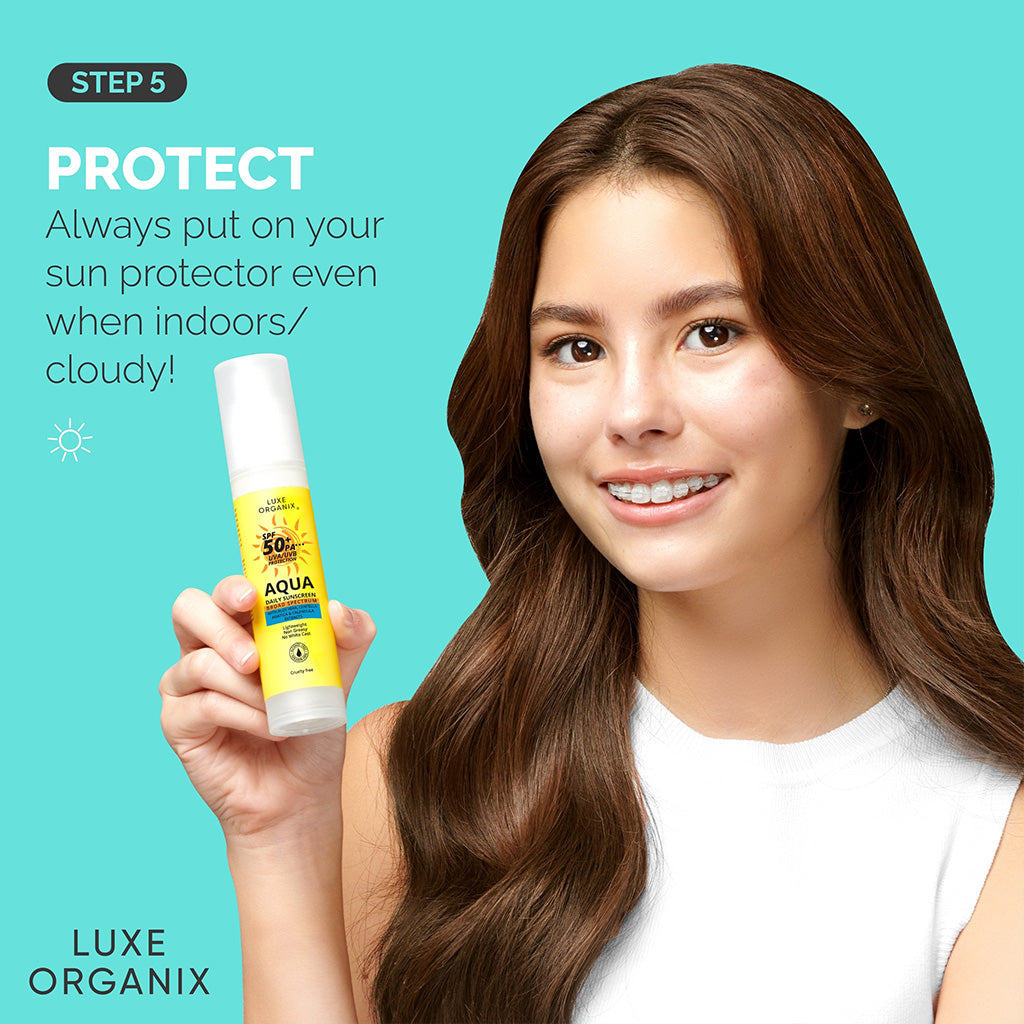 Luxe Organix Teen Blemish Care Bundle Step 5: Protect