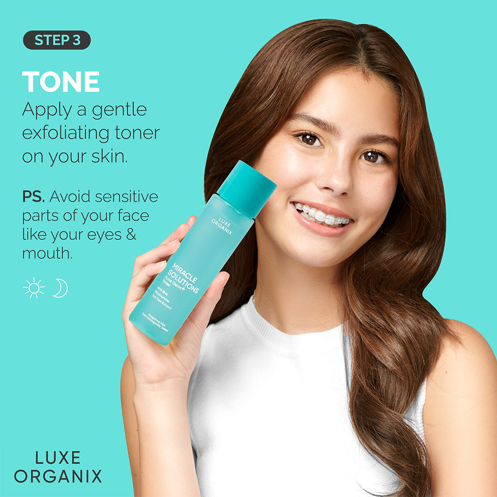 Luxe Organix Teen Blemish Care Bundle Step 3: Tone