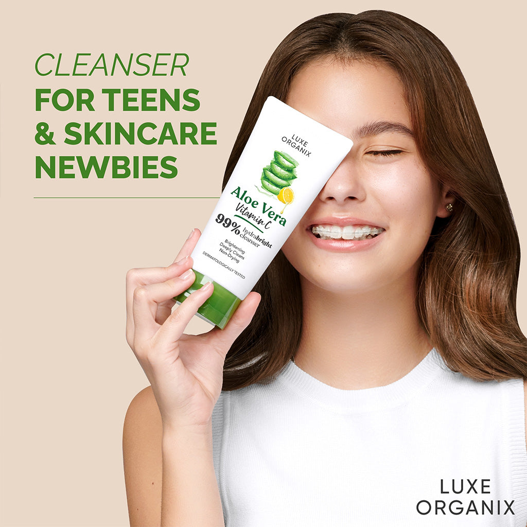 Luxe Organix Aloe Vera Vitamin C 99% Hydrabright Cleanser