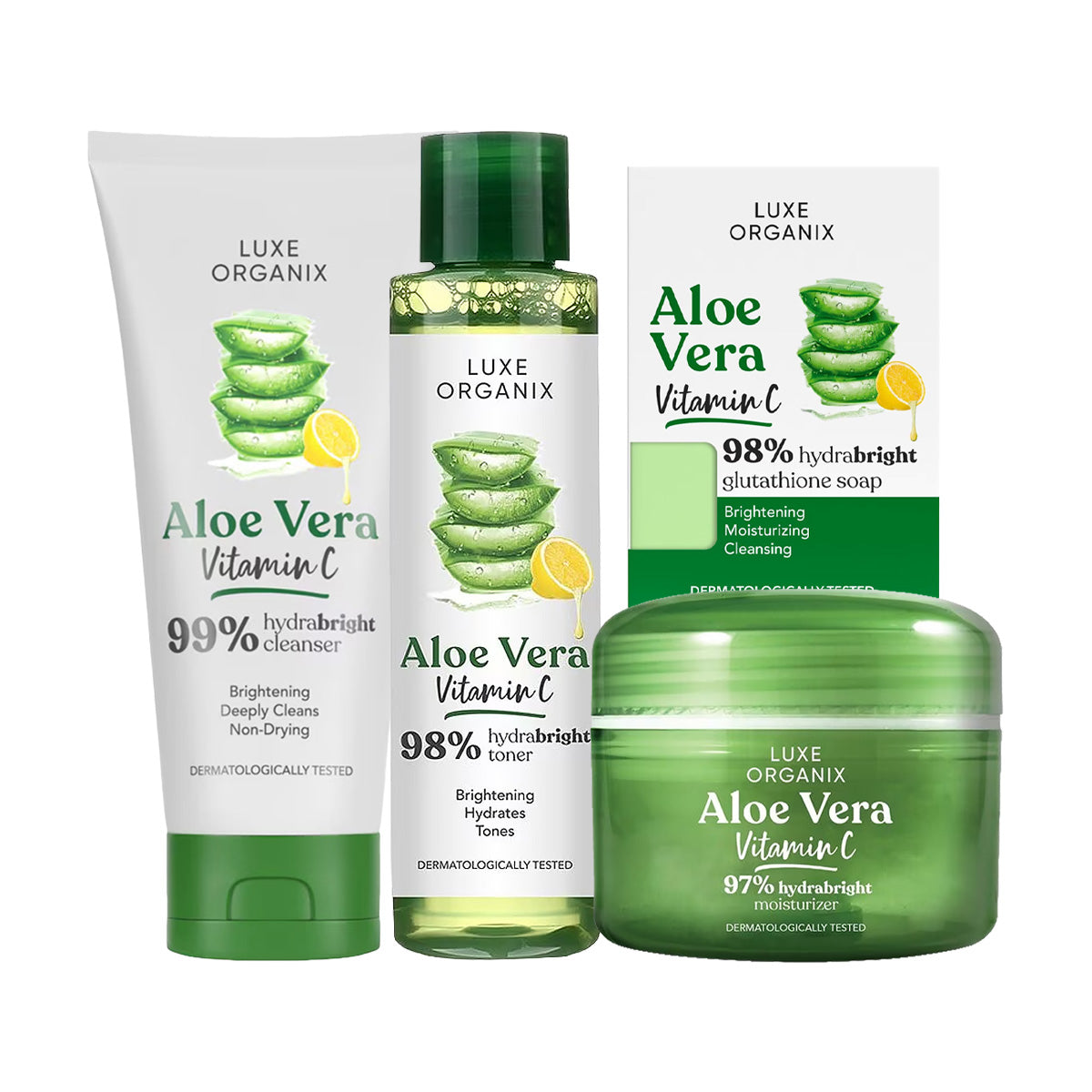 Luxe Organix Aloe Vera Vitamin C Hydrabright Bundle
