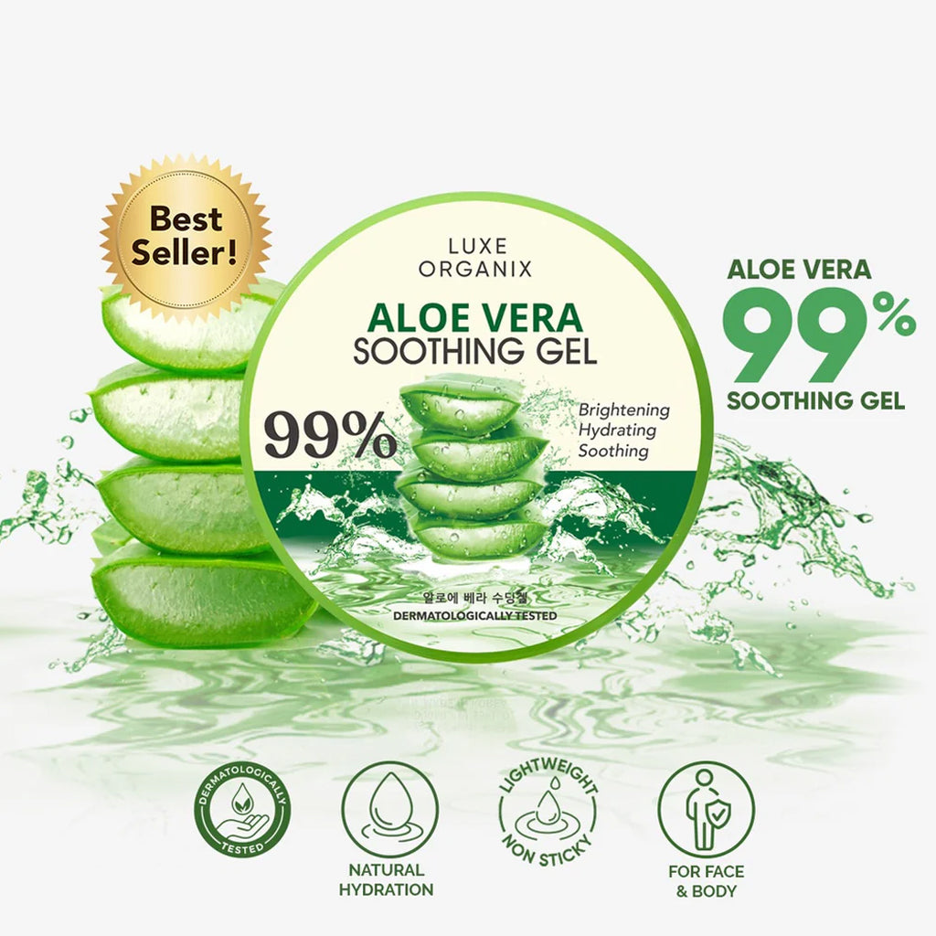 Luxe Organix Aloe Vera Soothing Gel 300ml | Bini Beauty