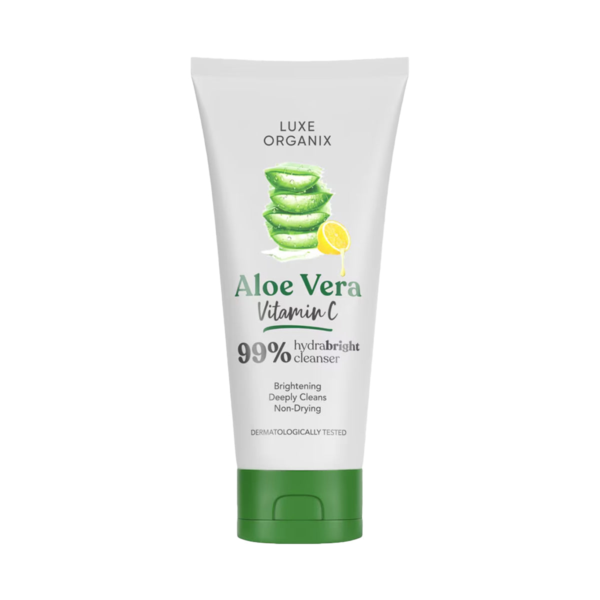 Luxe Organix Aloe Vera Vitamin C 99% Hydrabright Cleanser | Bini Beauty NZ AU