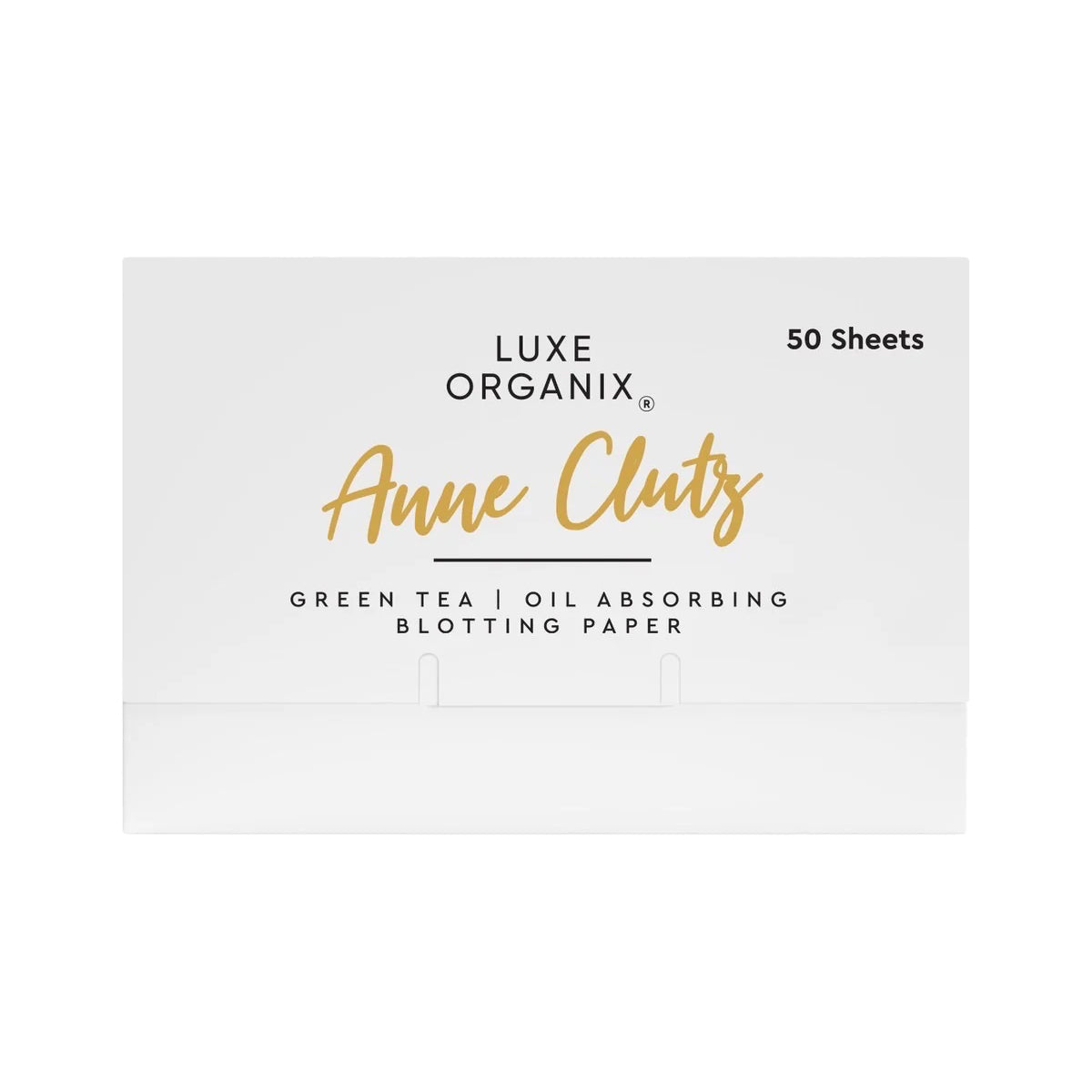 Luxe Organix Anne Clutz Green Tea Blotting Paper (Refill 50 Sheets)