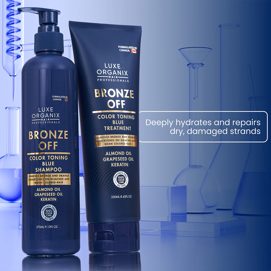 Luxe Organix Bronze Off Blue Treatment Anti‑Brass Hair Care – Bini