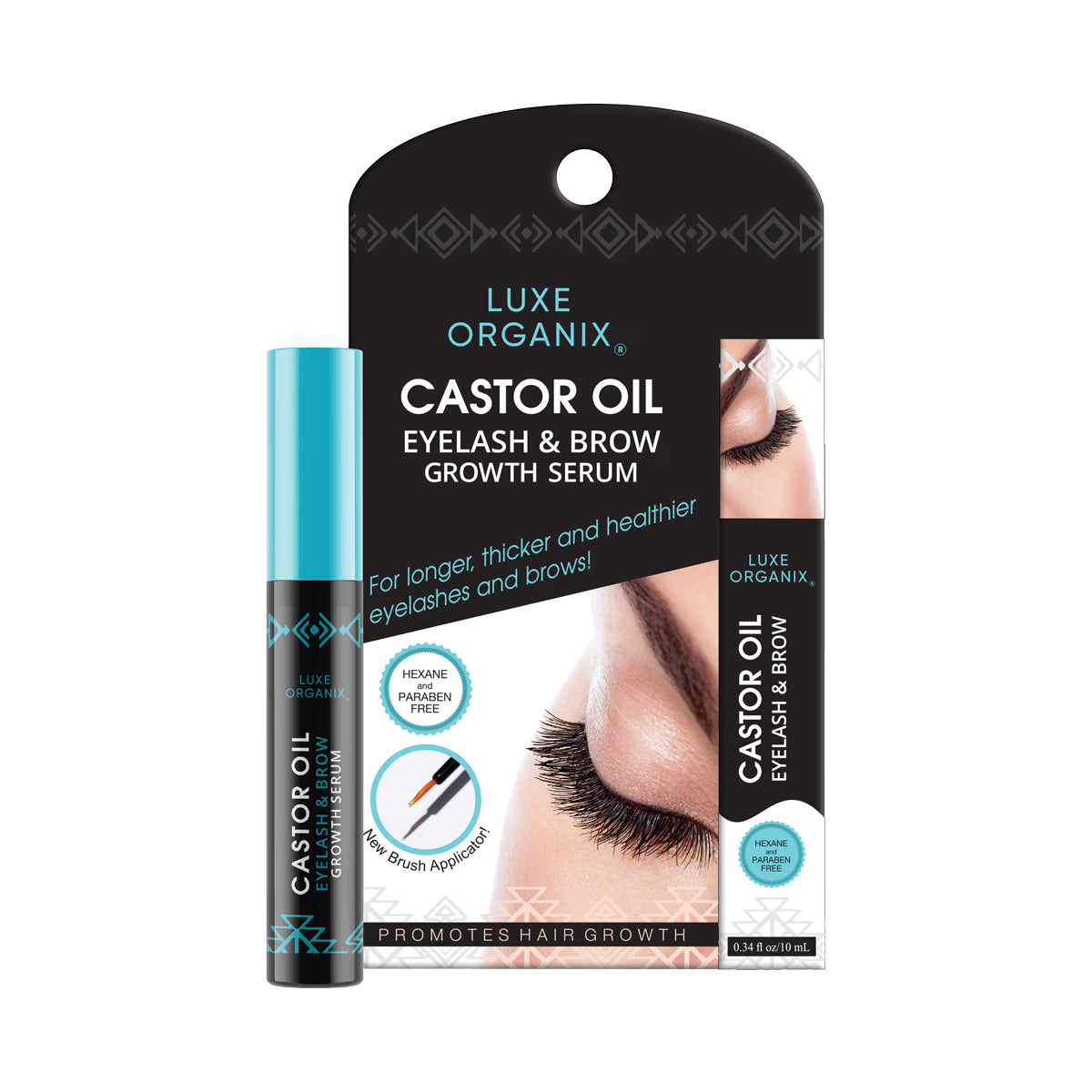 Luxe Organix Castor Oil Eyelash & Brow Growth Serum Skincare NZ AU