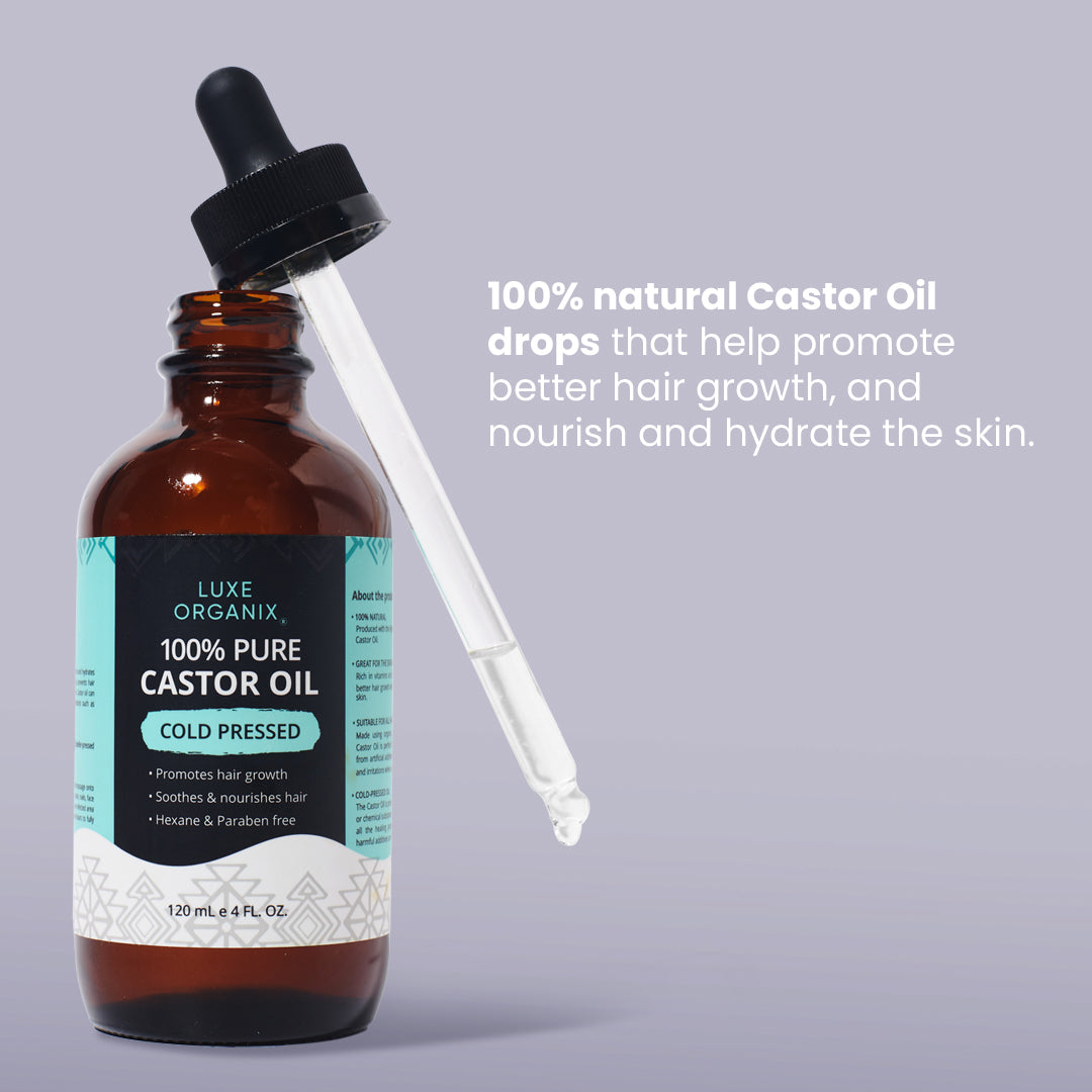 Luxe Organix 100% Pure Castor Oil 120ml benefits