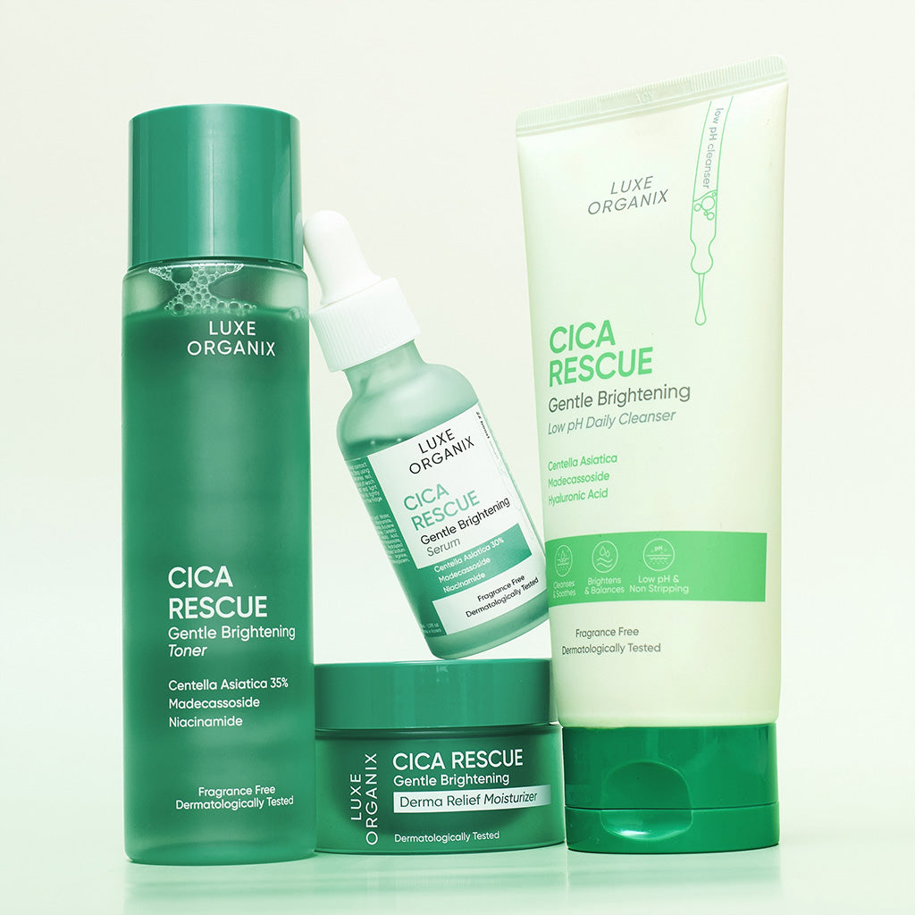 Luxe Organix Cica Rescue Gentle Brightening Bundle