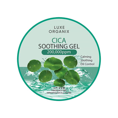 Luxe Organix Cica Soothing Gel 300ml | Bini Beauty NZ AU