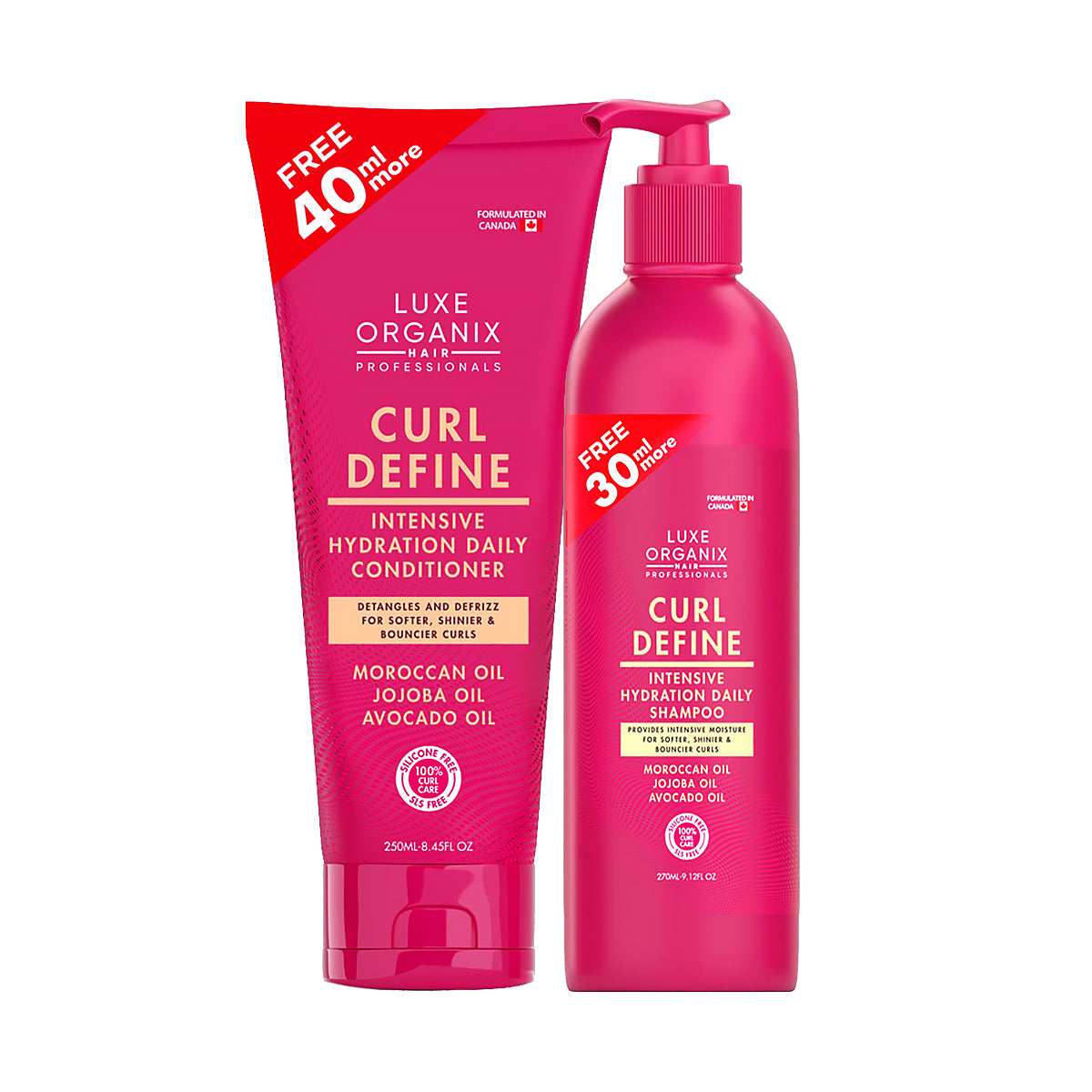 Luxe Organix Curl Define Shampoo & Conditioner Bundle | Bini Beauty AU NZ