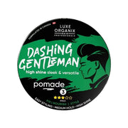 Luxe Organix Hair Professionals Dashing Gentleman High Shine Sleek and Versatile Pomade 80g | Bini Beauty NZ AU