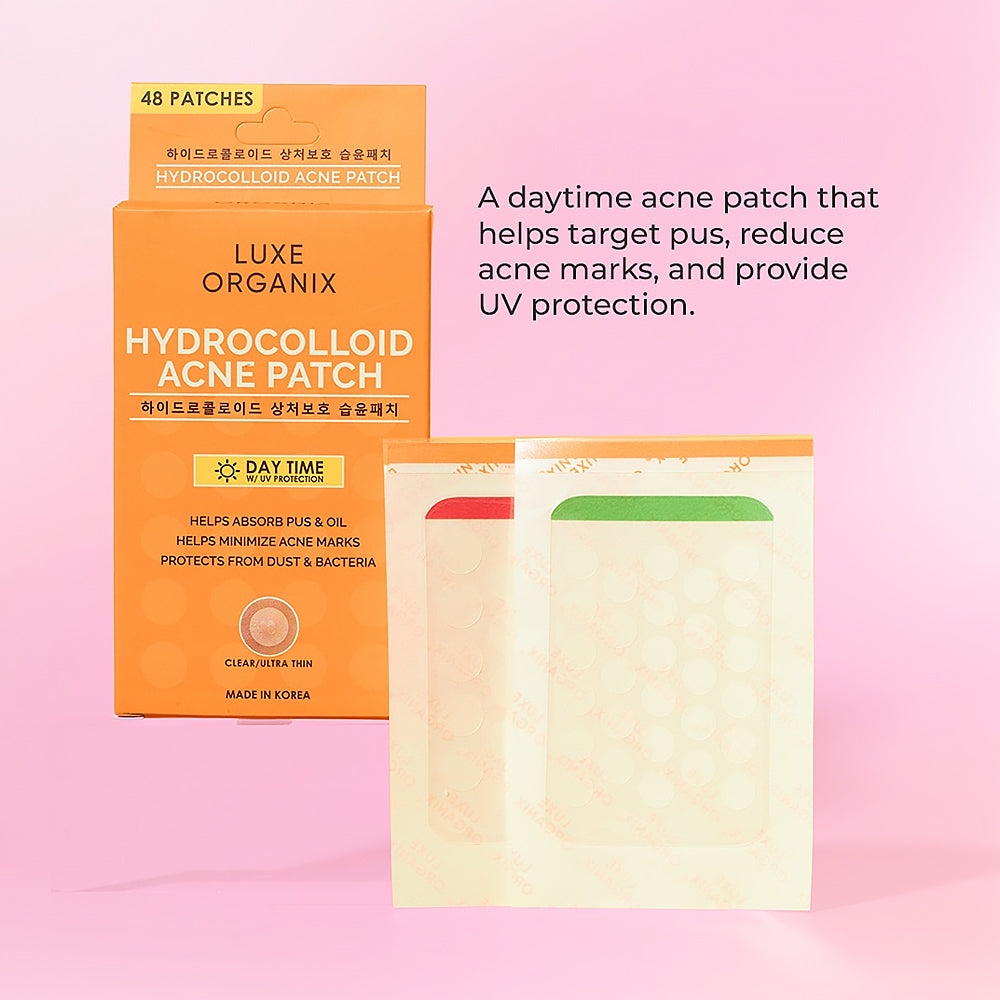 Luxe Organix Hydrocolloid Acne Spot Patch Day Time | Bini Beauty NZ