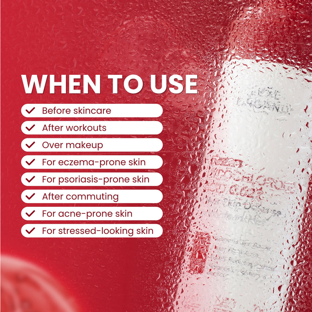 When to Use Luxe Organix DermaPRO Hypochlorous Acid 0.02% Clear Skin Defense Antibacterial Mist 100ml