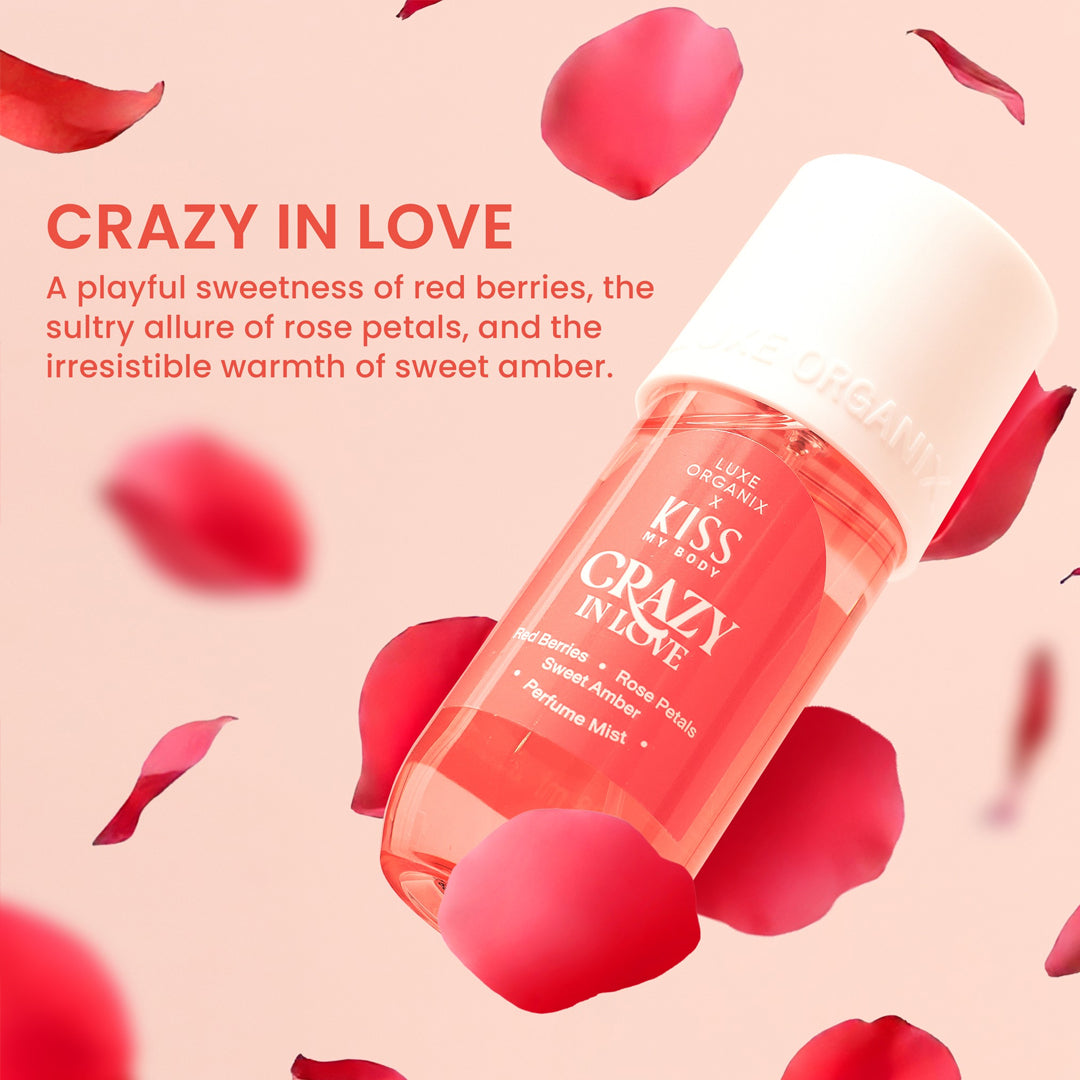 Luxe Organix Kiss My Body Crazy In Love Perfume Mist 88ml | Bini Beauty AU NZ