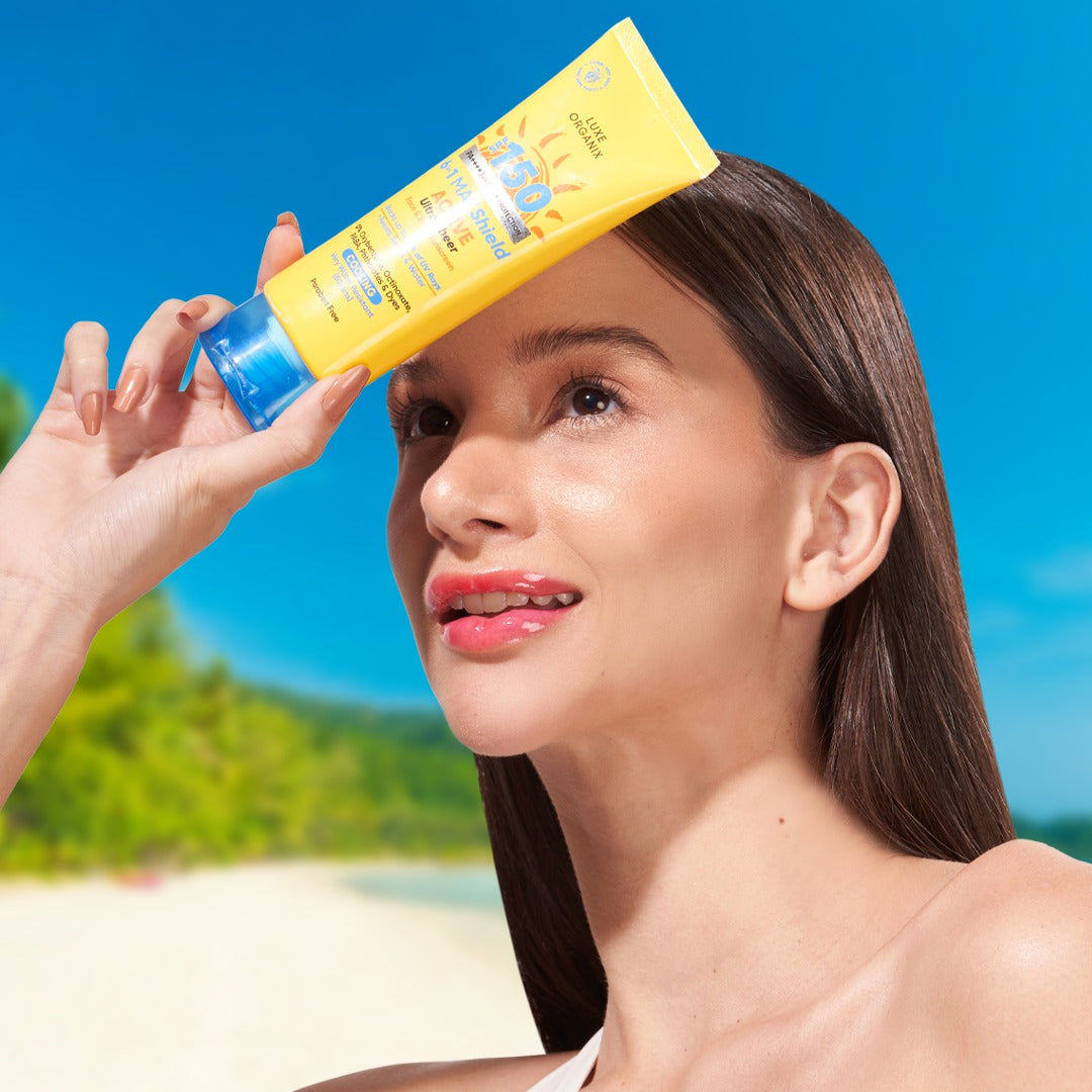 Luxe Organix 6 in 1 Maxshield Active Ultra Sheer Face and Body Sunscreen SPF 150 100ml