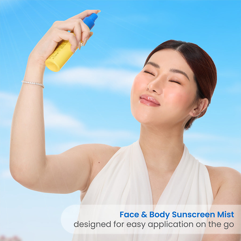 Luxe Organix 6-in-1 Maxshield Invisible UV Mist Ultra-Light Face & Body Sunscreen Cooling SPF150 90ml