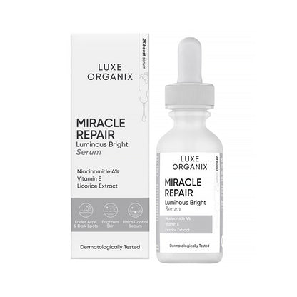 Luxe Organix Miracle Repair Luminous Bright Serum | Bini Beauty NZ AU