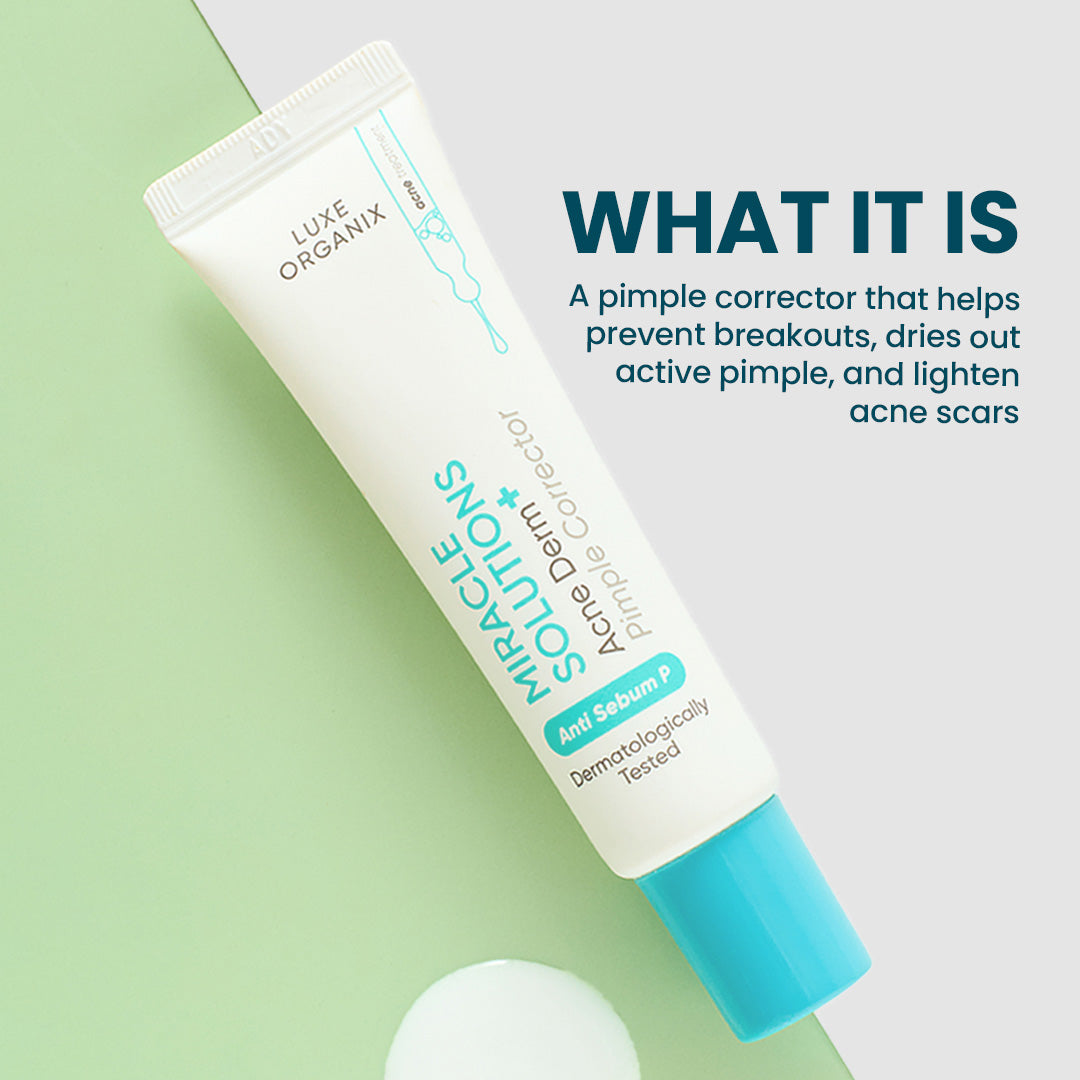 Luxe Organix Miracle Solutions Acne Derm+ Pimple Corrector 20g