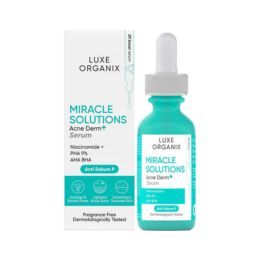 Luxe Organix Miracle Solutions Acne Derm+ Serum | Bini Beauty NZ AU