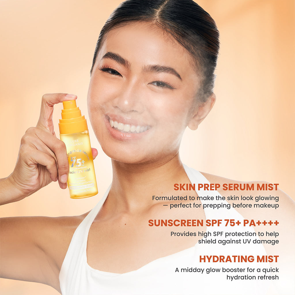 Luxe Organix Niacinamide Serum SPF 75+ PA++++ Facial UV Mist 80ml