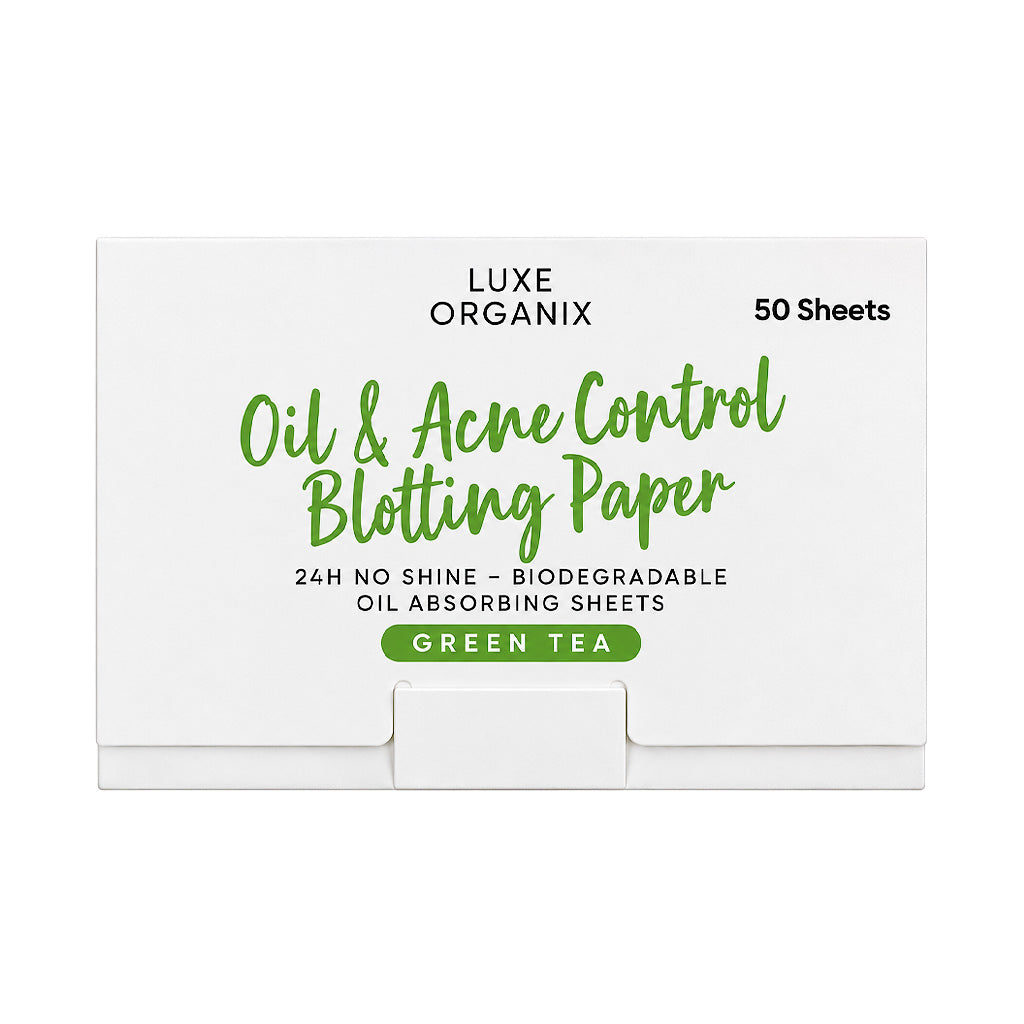 Luxe Organix Oil & Acne Control Blotting Paper Green Tea (Refill 50 Sheets)